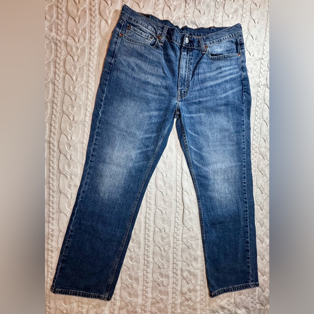 Men’s Levi’s 514 Dark Wash Jeans Straight Leg 38x30 #1552 - Picture 6 of 16